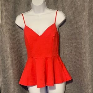 NWT Mikey & Joey sweetheart neckline peplum top